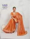 Kaaya Verve By Sethnic Lifestyle Chiffon Velvet Party Wear Saree Wholesale Online

